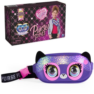 Purse Pets, Savannah Spotlight Belt Bag, Interactive Pet Toy & Fanny Pack Crossbody Purse, Over 30 Sounds & Light Effects, Girls Bag & Tween Gifts