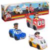 Disney Junior Firebuds, On The Move Rescue Team, 3 PK Diecast Metal Toy Car: Firetruck, Ambulance, and Police Car Kids Toys for Boys and Girls Ages 3+ view 1