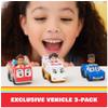 Disney Junior Firebuds, On The Move Rescue Team, 3 PK Diecast Metal Toy Car: Firetruck, Ambulance, and Police Car Kids Toys for Boys and Girls Ages 3+ view 2