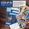 Premium Penny Sleeves for Trading Cards | Soft Trading Card Sleeves for Baseball Cards, Ultra Clear Plastic Pro Sports Card Sleeve, Football, MTG Collector Sleeve (Standard + Thick Options Available) view 3