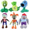 6 PCS Plants and Zombies Plush Plants Zombies Sets Toy Bonk Choy, 1 2 Stuffed Soft New Pirate Doll Jester Plushies, Green Peashooter PVZ Figure Gargantuar Zombie Doll New view 1