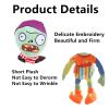 6 PCS Plants and Zombies Plush Plants Zombies Sets Toy Bonk Choy, 1 2 Stuffed Soft New Pirate Doll Jester Plushies, Green Peashooter PVZ Figure Gargantuar Zombie Doll New view 2