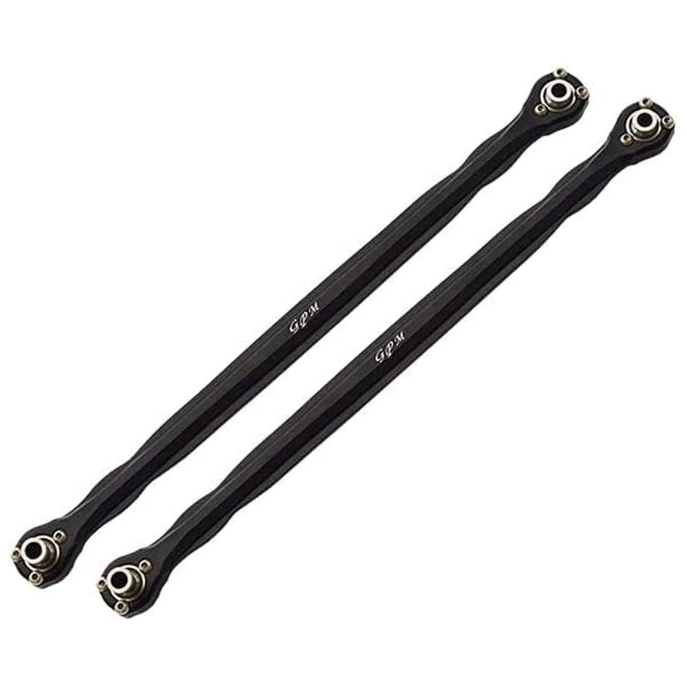 GPM 2Pc Set Upgrades Aluminium 6061-T6 Front Steering Rod for X-Maxx 8S (Widemaxx) (Black)