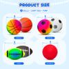 EVERICH TOY Balls for Toddlers 1-3, 7 Pcs 5" Playground Balls for Kids, Soft Rubber Small Sports Ball Set with Football, Basketball, Soccer, Indoor Outdoor Toddler Toys Games Gifts for Boys Girls view 3