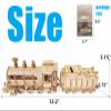 3D Wooden Puzzle - DIY Mechanical Steam Train Model Kits - Wood Crafts Vehicle Building Model - Wooden STEM Brain Teaser Puzzle - Steam Train Christmas Birthday Gifts for Adults & Teens view 4