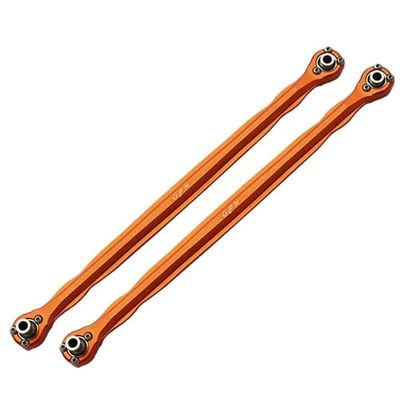 GPM 2Pc Set Upgrades Aluminium 6061-T6 Front Steering Rod for X-Maxx 8S (Widemaxx) (Orange)