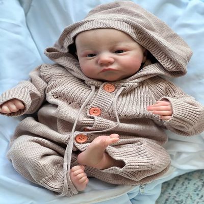iCradle Reborn 19 Inch Realistic Silicone Newborn Premie Baby Doll Toy Birthday Crhistmas Present for Age 3+