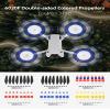 8pcs Propellers for DJI Mini 3 Pro Drone 6030F Prop Accessories Less Lower Noise Reduction Quick Release Propeller (Yellow and White 8) view 2
