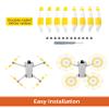 8pcs Propellers for DJI Mini 3 Pro Drone 6030F Prop Accessories Less Lower Noise Reduction Quick Release Propeller (Yellow and White 8) view 3