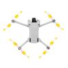 8pcs Propellers for DJI Mini 3 Pro Drone 6030F Prop Accessories Less Lower Noise Reduction Quick Release Propeller (Yellow and White 8) view 4