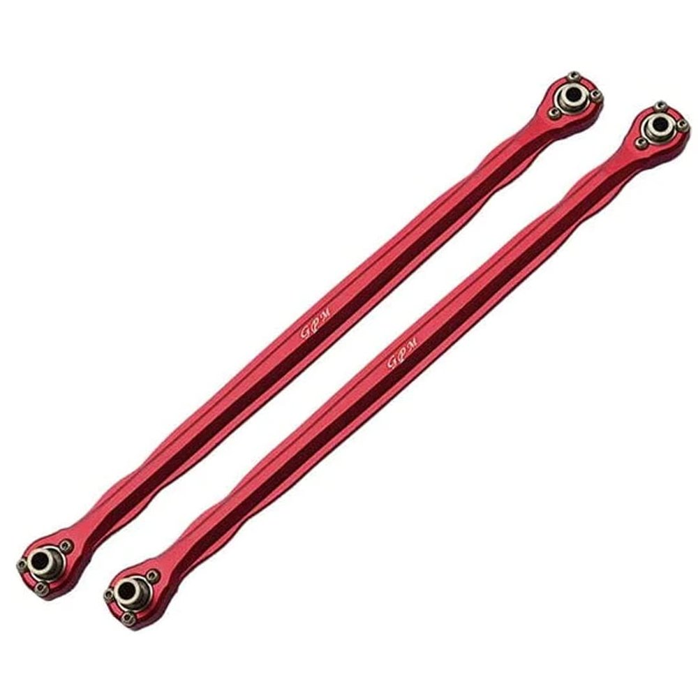 GPM 2Pc Set Upgrades Aluminium 6061-T6 Front Steering Rod for X-Maxx 8S (Widemaxx) (red)