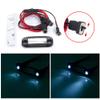 1:24 RC Car Headlight White LED Front Light Set Flower Shape for Axial SCX24 AXI00002 JLU CRC Crawler Car Upgrades view 3