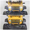 1:24 RC Car Headlight White LED Front Light Set Flower Shape for Axial SCX24 AXI00002 JLU CRC Crawler Car Upgrades view 4