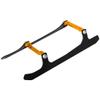 L-MA Precision Alu Carbon Fiber Landing Gear Set for OMPHOBBY M2 EXP/OMPHOBBY M2 V2 6CH RC Helicopter for Adults(Orange/Silver/Yellow/Green) (Yellow) view 1
