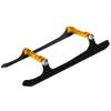 L-MA Precision Alu Carbon Fiber Landing Gear Set for OMPHOBBY M1 RC Helicopters Dual Brushless Motors Mini RC Helicopter for Adults (Silver/Orange/Purple/Yellow) (Yellow) view 1