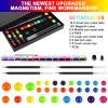 Moonhua Magnetic Fidget Pen, Upgraded Rainbow Modular Magnet Writing Tool for Adults, DIY Multifunctional Decompression Desk Toy, Unique Birthday Gift for Office, Holiday Present for 14 Years and Up view 2