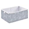 Emelivor Silver Glitter Cube Storage Bin Foldable Storage Cubes Waterproof Toy Basket for Cube Organizer Bins for Kids Toys Nursery Closet Shelf Book Office Home - 15.75x10.63x6.96 IN view 1