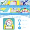 Junkin 25 Pcs Teaching Clock Kit, Learning Clocks for Kids Learning Time with Erasable Surface for Home School Classroom Supplies(Vivid Style) view 3