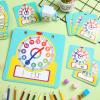 Junkin 25 Pcs Teaching Clock Kit, Learning Clocks for Kids Learning Time with Erasable Surface for Home School Classroom Supplies(Vivid Style) view 4