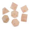 Rose Quartz Gemstone Dice 7 Pcs D&D Gem Dice Set DND Faceted Dice Set, Free Dice Bag for Dungeons & Dragons RPG Game view 1