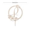 Vinisong Personalized Initials Cake Topper Wreath Letter R Cake Topper Wood Monogram Cake Topper Rustic Wedding Cake Topper Birthday Cake Decoration(Design 08,R) view 2