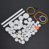 75Pcs Plastic Gear Belt Pulley, Premium ABS Material Long Lasting and Multipurpose Worrm Shaft Sleeve Set for DIY Robot and Motor Toy view 4