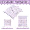 Doll Blanket and Pillow Set with Purple Rabbit Print Pillow and Bedding Pad/Mattress/Blanket, Cute Doll Accessories, Doll Beds for 18 Inch Dolls (Doll not Included) view 2