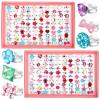 Jerify 2 Boxes Valentine Kids Rings for Girls, Adjustable Little Girl Dress up Rings Play Jewelry Princess Jewel in Box for 4-12 Year Old Kids Toys Party Favors Birthday Gifts Assorted(Stylish Style) view 1