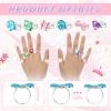 Jerify 2 Boxes Valentine Kids Rings for Girls, Adjustable Little Girl Dress up Rings Play Jewelry Princess Jewel in Box for 4-12 Year Old Kids Toys Party Favors Birthday Gifts Assorted(Stylish Style) view 3