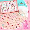 Jerify 2 Boxes Valentine Kids Rings for Girls, Adjustable Little Girl Dress up Rings Play Jewelry Princess Jewel in Box for 4-12 Year Old Kids Toys Party Favors Birthday Gifts Assorted(Stylish Style) view 4