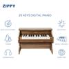 ZIPPY Kids Piano Keyboard, 25 Keys Digital Piano for Kids, Mini Music Educational Instrument Toy, Wood Toy for Toddlers Girls Boys (Walnut) view 2
