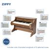 ZIPPY Kids Piano Keyboard, 25 Keys Digital Piano for Kids, Mini Music Educational Instrument Toy, Wood Toy for Toddlers Girls Boys (Walnut) view 4