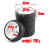 Lifehead 4PCS 65mm Rubber Tires Flat Running Tire Plastic Wheel Carnival Rally Wheel Fit for 1/10 RC Rally Car HPI Tamiya Kyosho WRC Claw 43 Ken Block Fiesta XV01 TT02, Brown a view 2