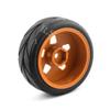 Lifehead 4PCS 65mm Rubber Tires Flat Running Tire Plastic Wheel Carnival Rally Wheel Fit for 1/10 RC Rally Car HPI Tamiya Kyosho WRC Claw 43 Ken Block Fiesta XV01 TT02, Brown a view 4