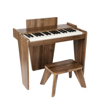 ZIPPY Kids Piano Keyboard, 37 Keys Digital Piano for Kids, Music Educational Instrument Toy, Wood Piano for 3+ Girls and Boys (Walnut Basic)