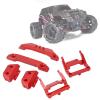 Bumper Replacement Set, RC 1/18 Aluminum Alloy RC Front Rear Bumpers Plates Upgrade Parts for Latrax Teton 1/18(Red) view 2