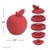 BrushinBella Silicone Toddler Toys, Montessori Baby Stacking Toys, Dishwasher-Safe Educational Toys, 7 Layer Sensory Watermelon Stackable Toys for Toddlers and Babies view 2