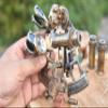 WOANIN Brass Nautical Sextant J Scott London Vintage Antique Astrolabe Ship Navigation Instrument Celestial & Nautical Sextant with Two Extra Sighting Telescope (Personalized, 6" Inch) view 4