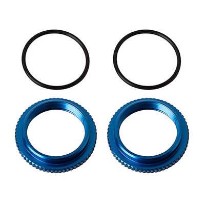 Team Associated 13mm Shock Collars blue aluminum ASC91928 Electric Car/Truck Option Parts