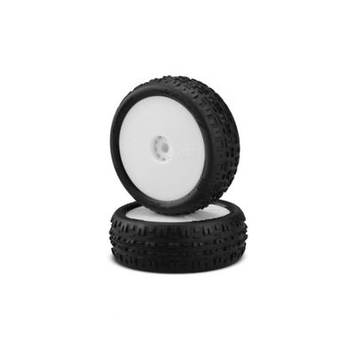 J Concepts Inc. Swagger Tire Pink Compound White Wheel 2 JCO4003101011 RC Tire