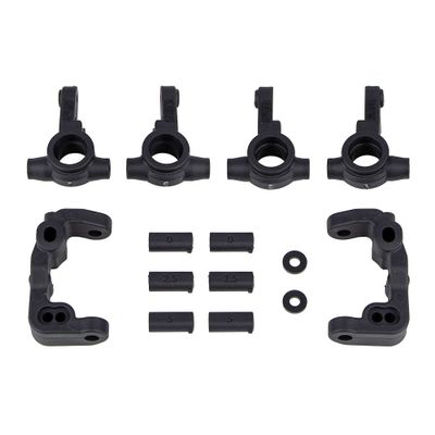 Team Associated RC10B6.4-1mm Scrub Caster and Steering Blocks ASC91985 Electric Car/Truck Option Parts