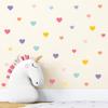 110 PCS Soft Pastel Heart Wall Decals  10 Sheets Waterproof Vinyl Peel & Stick Wall Stickers in 2 Sizes, Trendy Pastel Aesthetic Decor for Girls Bedroom, Nursery, Playroom, Classroom & KidsRooms view 1
