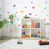 110 PCS Soft Pastel Heart Wall Decals  10 Sheets Waterproof Vinyl Peel & Stick Wall Stickers in 2 Sizes, Trendy Pastel Aesthetic Decor for Girls Bedroom, Nursery, Playroom, Classroom & KidsRooms view 4