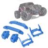 Bumper Replacement Set, RC 1/18 Aluminum Alloy RC Front Rear Bumpers Plates Upgrade Parts for Latrax Teton 1/18(Blue) view 3