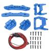 Bumper Replacement Set, RC 1/18 Aluminum Alloy RC Front Rear Bumpers Plates Upgrade Parts for Latrax Teton 1/18(Blue) view 4