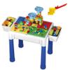 PicassoTiles Activity Center Table + 63 Piece Magnetic Building Tiles, 331pc Dual Size Building Blocks Play Table & Study Desk, Sandbox Water Tight Container Storage, 2 Character Figures 9 Tile Styles view 2