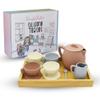 BrushinBella Silicone Tea Set - 12-Piece Toddler Toy Tea Set - Safe Kids Play - Durable Toy Teapot, Creamer, Tea Cups - Dishwasher-Safe Mini- Cute Tea Party Set for Toddlers view 1