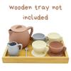 BrushinBella Silicone Tea Set - 12-Piece Toddler Toy Tea Set - Safe Kids Play - Durable Toy Teapot, Creamer, Tea Cups - Dishwasher-Safe Mini- Cute Tea Party Set for Toddlers view 2