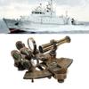 WOANIN Brass Marine Sextant Astrolabe Antique Reproduction Maritime Nautical Ship Celestial Navigation Instrument Two Extra Sighting Telescope (4" Inch) view 4
