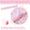Pink Rabbit Print Doll Bedding Set - Mattress, Pillow & Blanket for 18 Inch Dolls - Includes 1 Mattress, 1 Pillow, 2 Blankets - Cute Doll Accessories - Gifts view 3